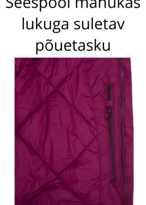 HUPPA mergaičių žieminė striukė Vivian su bordiūra ARCHITECTURE 200 gr apšiltinta, atspari vėjui ir lietui - IŠPARDUOTI sandėlyje - NEMOKAMA KAINA - Image 9