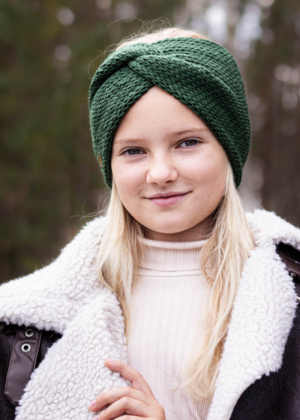 BEHMO rankų darbo merino juosta EGLĖ moterims ir mergaitėms - NAUJIENA NAUJAI