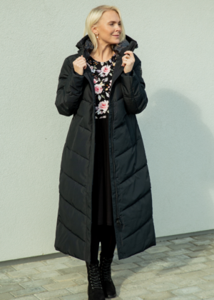 FIVE SEASONS moteriškas žieminis paltas Leona black-WHOLE IN STOCK PRISTATYMAS 44 dydis - SUPER KAINA - Image 3