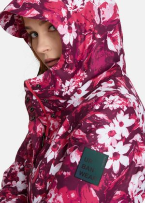 HUPPA moteriška pavasario-rudens striukė Janelle bordoo floral (40gr apšiltinta)-IŠ PARDUODAMOS KAINOS - Image 5