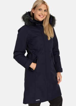 HUPPA Ilgesnė moteriška žieminė striukė Vienna navy blue-NEW STOCK-SUPER HIND - Image 1