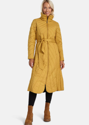 Huppa pavasario-rudens pereinamojo sezono 140 gr moteriškas apšiltintas paltas Alma mustard-yellow - jau greitai pasirodys paskutinis S(36) super kaina - Image 4