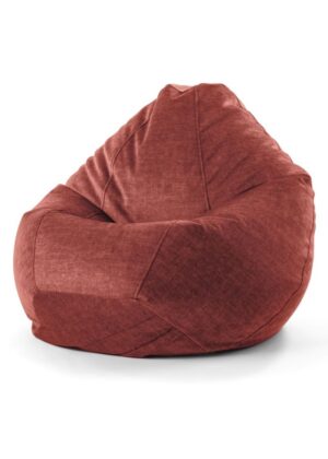 Krepšys-kėdė "Chill Vogue coral red" 250 litrų talpos, nuimamas ir skalbiamas užvalkalas - IŠPIRKTAS