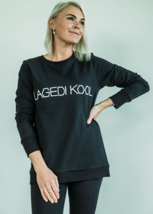 SPECIALUS UŽSAKYMAS juoda rankų darbo palaidinė Lagedo mokyklos mokiniams - dabar sandėlyje 110-116 cm dydžio juoda palaidinė - kiti dydžiai pagal pageidavimą - Image 3