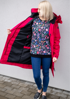 LENNE longer moteriška pavasario-rudens pereinamojo laikotarpio striukė Melissa Raspberry Pink (80 gr su apšiltinimu) - NEMOKAMA SEVEN - Image 4