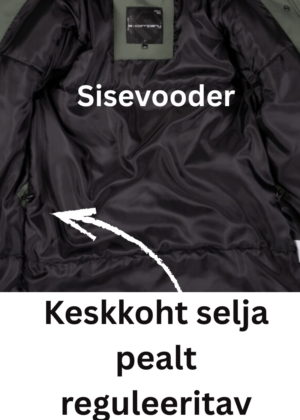 Lenne moteriška žieminė striukė Carmen forest green(200 gr su apšiltinimu) - super kaina - Image 6