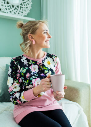 Miela šviesiai rožinė moteriška palaidinė "Apple Blossom" - SKAIDYJE XXL - dydis XXL - KLIENTAS LEMMIK - Image 7