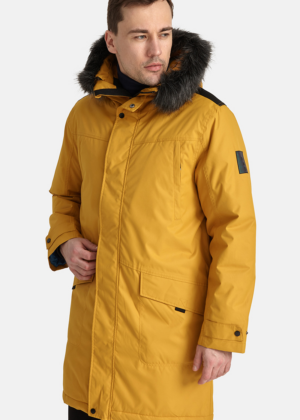 HUPPA Ilgesnė vyriška žieminė striukė Dawson mustard yellow 200 g Izoliacija - atspari lietui ir vėjui - Pristatymo laikas iki 5 dienų - Image 2
