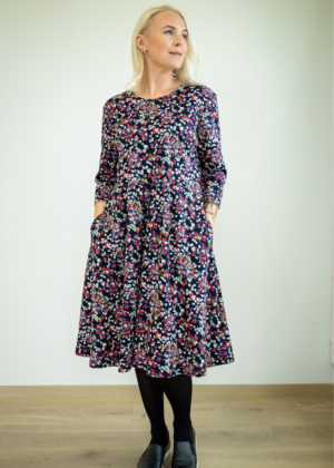 Miela gėlėta suknelė su kišenėmis Sille-Kohe sandėlyje M(38-40) - kiti dydžiai pagal pageidavimą. - Image 1