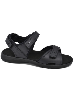 NATŪRALIOS ODAI Omaking lengvi sandalai Smėlio juoda su juoda spalva - NAUJIENA IŠPARDAVIME - Image 5