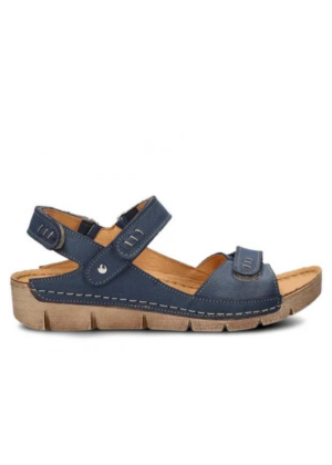 NAGABA NATURAL LEATHER moteriški sandalai mėlyni-Šiuo metu sandėlyje yra keletas sandalų už geresnę kainą - Image 4