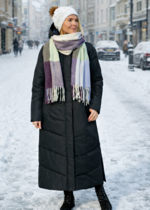 VERO MODA šiltas daugiaspalvis rudens-žiemos šalikas Ellen-WHERE IN STOCK - Image 3