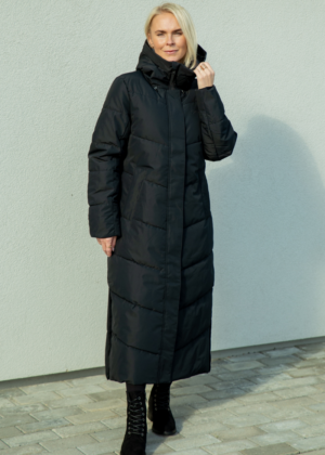 FIVE SEASONS moteriškas žieminis paltas Leona black-WHOLE IN STOCK PRISTATYMAS 44 dydis - SUPER KAINA