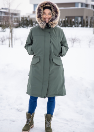 Lenne moteriška žieminė striukė Carmen forest green(200 gr su apšiltinimu) - super kaina - Image 4