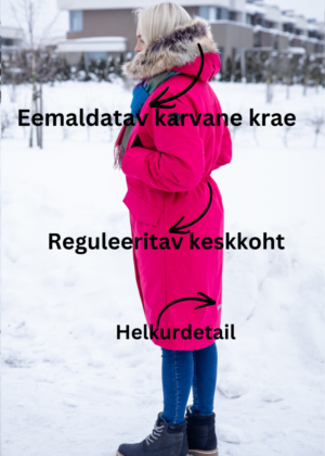 Lenne moteriška žieminė striukė Carmen raspberry pink(200 gr izoliacija)-nuo greitai sandėlyje-aukšta kaina - Image 7