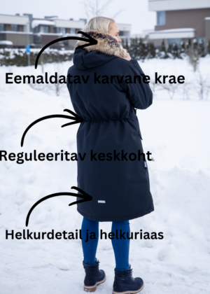 Lenne moteriška žieminė striukė Carmen juoda - beveik sandėlyje - super kaina - Image 7