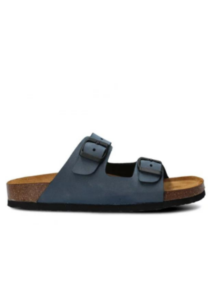 NAGABA NATURAL LEATHER moteriškos vasarinės šlepetės tamsiai mėlynos spalvos - greitai sandėlyje 38 ir 40 dydžiai - GERA KAINA - DABAR - Image 3