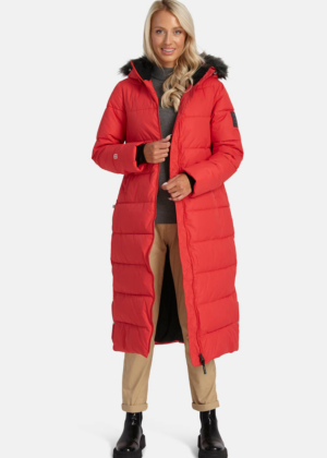 HUPPA šiltas ilgas žieminis paltas GUDRUN raudonos spalvos-Šiltas, esantis sandėlyje 3XL(krūtinė 140 cm)-SUPER KAINA - Image 3