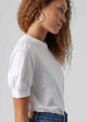 VERO MODA orgaanilisest puuvillast särk Kerry valge-KOHE LAOS - Image 1