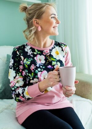Miela šviesiai rožinė moteriška palaidinė "Apple Blossom" - SKAIDYJE XXL - dydis XXL - KLIENTAS LEMMIK - Image 1