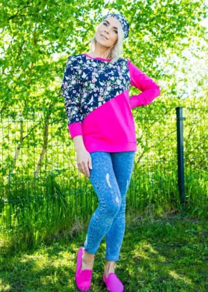 Efektyvi fuksijų rožinė palaidinė Celine- NAUJAS sandėlyje Dydis S(36) -Likęs pilnas - DIDELĖ KAINA - Image 3