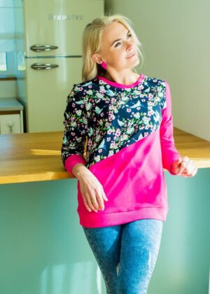Efektyvi fuksijų rožinė palaidinė Celine- NAUJAS sandėlyje Dydis S(36) -Likęs pilnas - DIDELĖ KAINA - Image 1