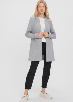 VERO MODA pilka minkšto audinio striukė striukė Verina - beveik sandėlyje paskutinė M - Image 1