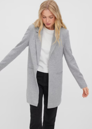 VERO MODA pilka minkšto audinio striukė striukė Verina - beveik sandėlyje paskutinė M - Image 2