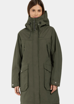 DIDRIKSONS naiste kevad-sügis parka  THELMA roheline  suurus 52(rind 134 cm)-KOHE LAOS