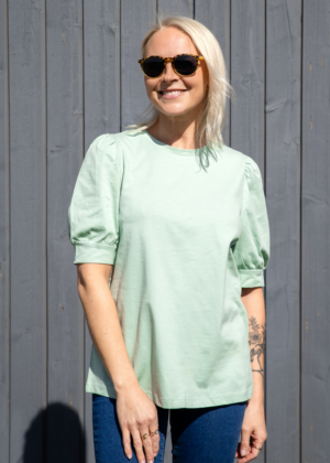 VERO MODA orgaanilisest puuvillast särk Kerry mündiroheline -KOHE LAOS - Image 6