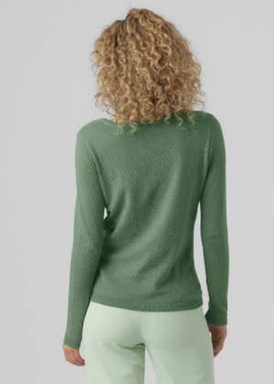 "VERO MODA" švelniai žalias 100 % audinys Moteriškas šampūnas priežiūra-baltas sandėlyje-išparduotas sandėlyje - Image 3