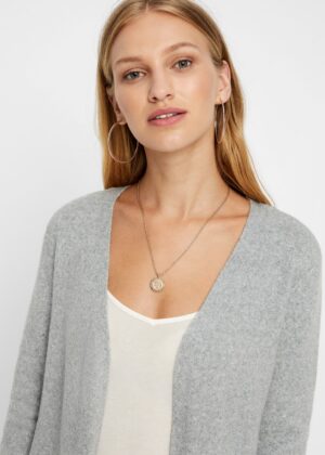 VERO MODA moteriškas ilgas megztinis Doffy pilka-balta sandėlyje Dydis S-S taip pat tinka M dydžiui - Image 8