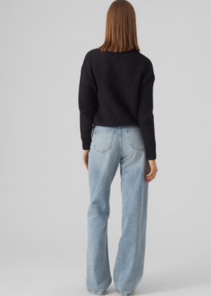 VERO MODA šiltas moteriškas megztinis Hilda juodas - NAUJAI NĖRA sandėlyje - MAŽIAU KAINOS - Image 7