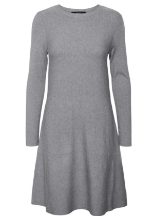 VERO MODA moteriškas megztinis su ilgomis rankovėmis Nancy pilka - KAIP IŠPARDUOTI SKAITYTOJUI - SUPER KAINA - Image 3