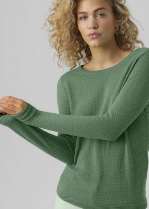 "VERO MODA" švelniai žalias 100 % audinys Moteriškas šampūnas priežiūra-baltas sandėlyje-išparduotas sandėlyje - Image 4