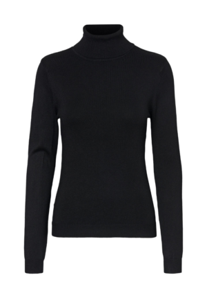 VERO MODA women's Glory highneck sweater black - NAUJAI KAINUOJAMAS KAINAS - TAIP PAT SKAITYKITE ČIA! - Image 5