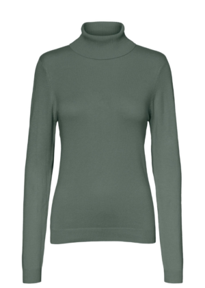 VERO MODA moteriškas megztinis aukštu kaklu Glory mild green - KAIP IŠPIRKTIS