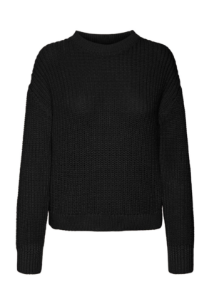 VERO MODA šiltas moteriškas megztinis Hilda juodas - NAUJAI NĖRA sandėlyje - MAŽIAU KAINOS - Image 4