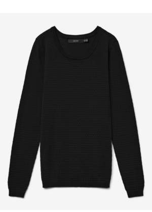 VERO MODA moteriškas juodas 100% COTTON moteriškas šampūnas priežiūra-kur apsipirkti-naujiena - Image 4