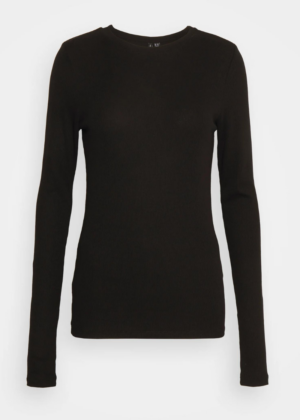 VERO MODA moteriški marškiniai ilgomis rankovėmis Roma black-WHOLDER - Image 3