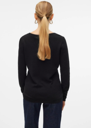 VERO MODA moteriškas juodas 100% COTTON moteriškas šampūnas priežiūra-kur apsipirkti-naujiena - Image 3