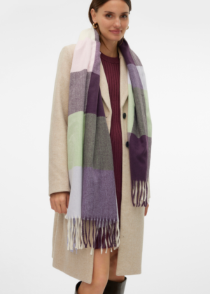 VERO MODA šiltas daugiaspalvis rudens-žiemos šalikas Ellen-WHERE IN STOCK - Image 4