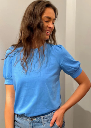 VERO MODA orgaanilisest puuvillast särk Kerry sinine-KOHE LAOS - Image 1