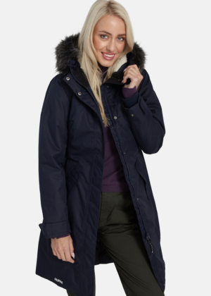 HUPPA Ilgesnė moteriška žieminė striukė Vienna navy blue-NEW STOCK-SUPER HIND - Image 5