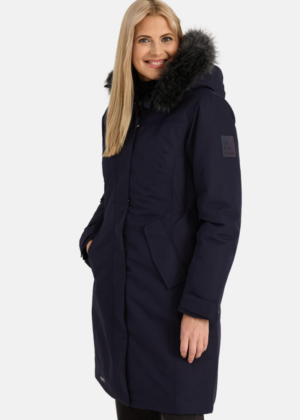 HUPPA Ilgesnė moteriška žieminė striukė Vienna navy blue-NEW STOCK-SUPER HIND - Image 4