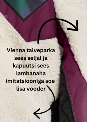 HUPPA Ilgesnė moteriška žieminė striukė Vienna bordolia-nuo sandėlio-aukšta kaina - Image 9