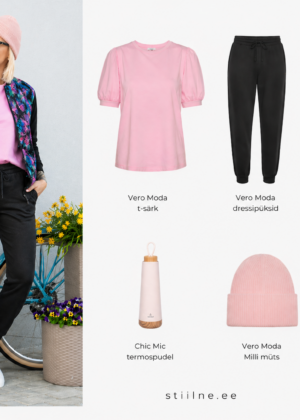 VERO MODA orgaanilisest puuvillast särk Kerry roosa -KOHE LAOS - Image 2