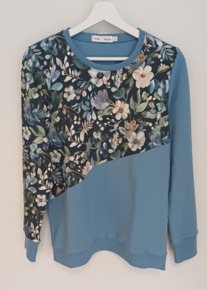 Moteriška medvilninė rankų darbo palaidinė Jolene blue-Kohe sandėlyje M, L, XL ir XXL-UDATED - Image 1