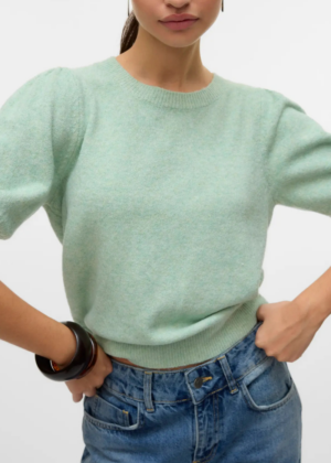 VERO MODA šviesiai žalias moteriškas megztinis Doffy-UDIS-WHERE IN STOCK - Image 4