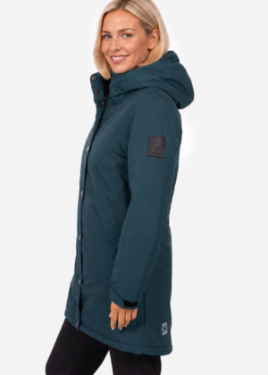 Huppa naiste sügis-talvine parka Janelle 160gr soojustusega petrool-UUDIS - Image 3